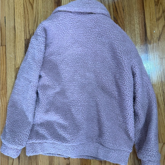 pale pink Elodie teddy bear jacket zip up SAME DAY SHIP - Picture 3 of 3